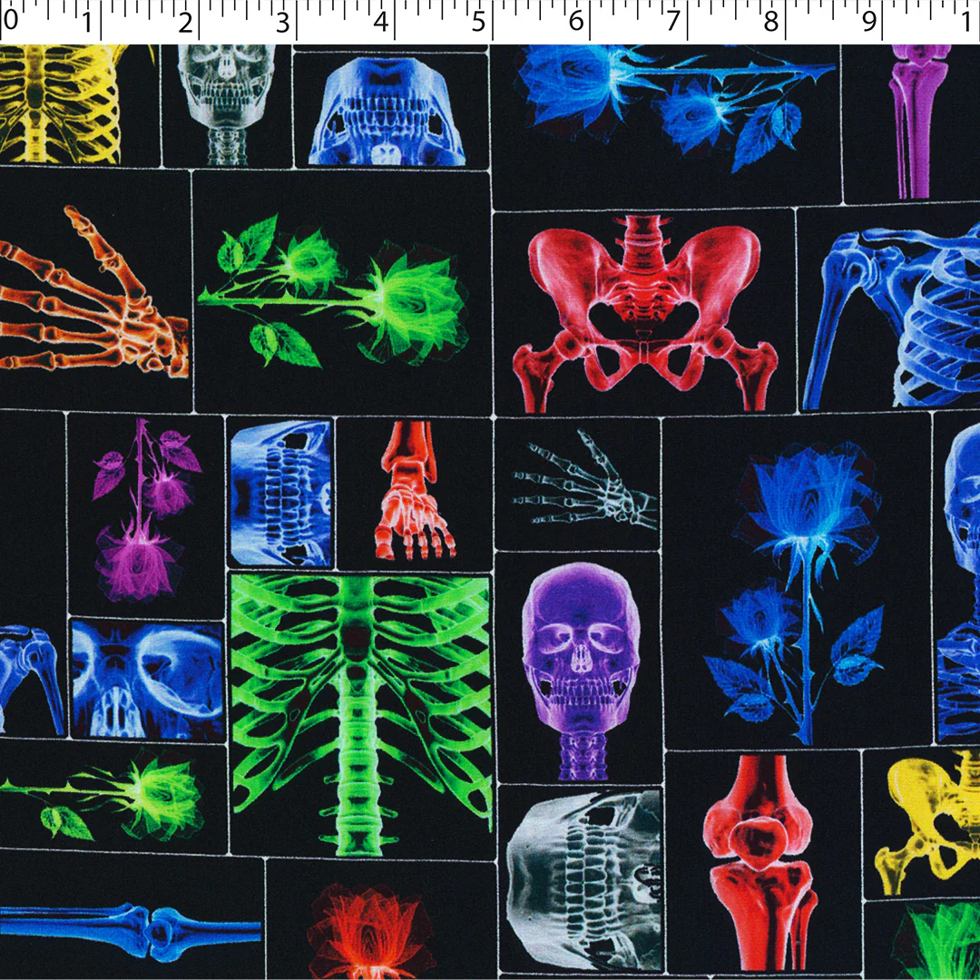 CHARLIE-RAYON POPLIN PRINTS-X-RAY