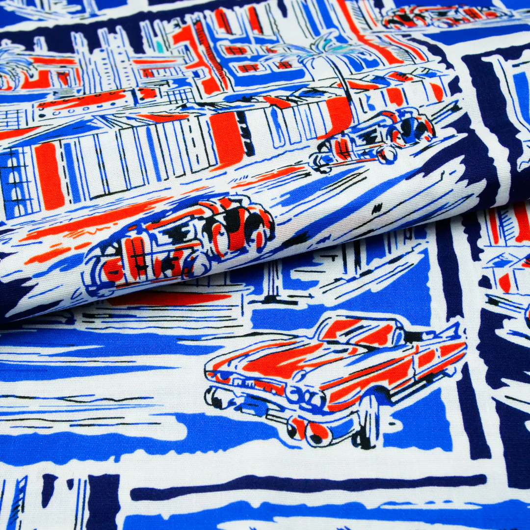 CHIT CHAT COLLECTION - STRETCH COTTON PRINTS - SCENIC TROPICAL - Image 2