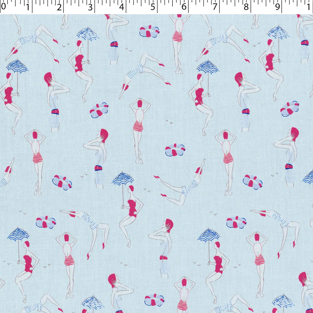 CHIT CHAT COLLECTION - STRETCH COTTON PRINTS - SWIMMERS