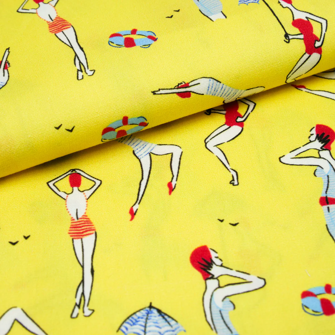 CHIT CHAT COLLECTION - STRETCH COTTON PRINTS - SWIMMERS - Image 2