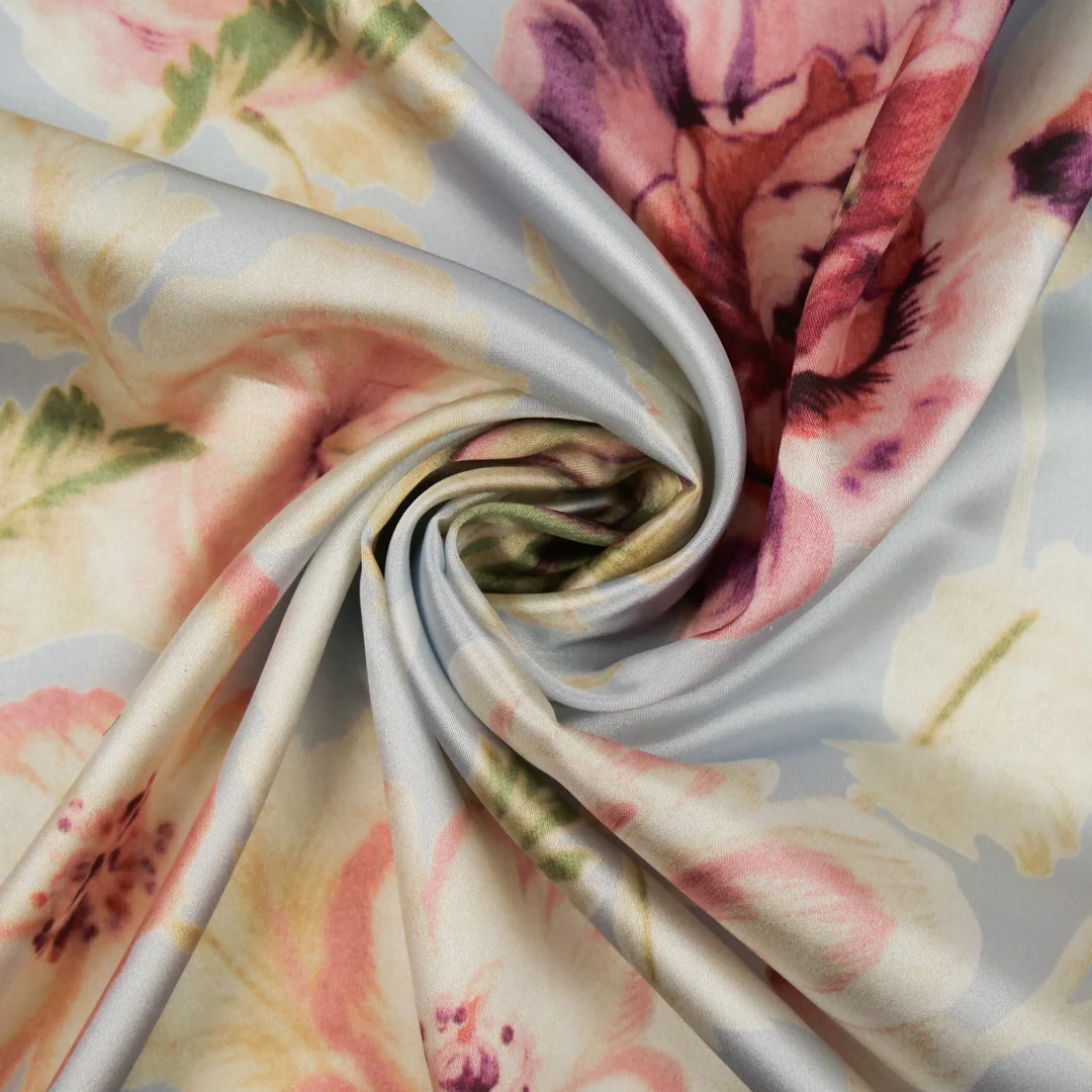 CONVENT GARDEN - SATIN PRINTS - LARGE FLORAL - Image 3