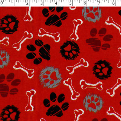 FLANNELETTE PRINTS - PAWS N BONES - Image 2