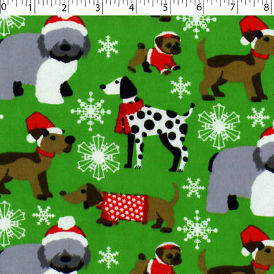 FLANNELETTE PRINTS - WINTER PUPS - Image 3