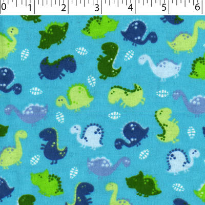 FLANNELETTE PRINTS - LITTLE DINO - Image 3