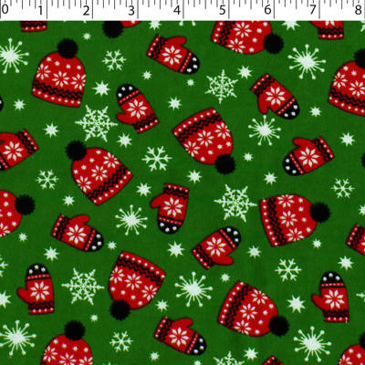 FLANNELETTE PRINTS - TOQUES N MITTS - Image 3