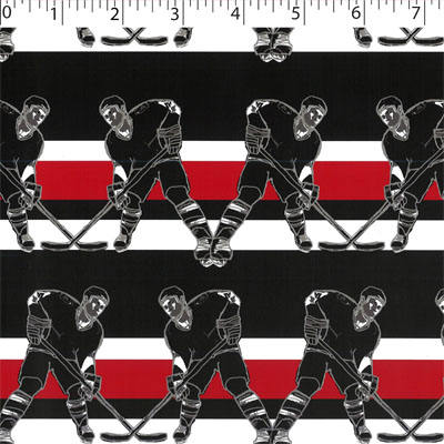 FLANNELETTE PRINTS - HOCKEY STRIPE - Image 3