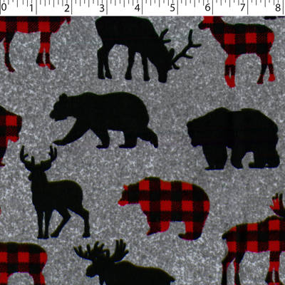 FIRESIDE FLANNELETTE - BUFFALO WILDLIFE - Image 3