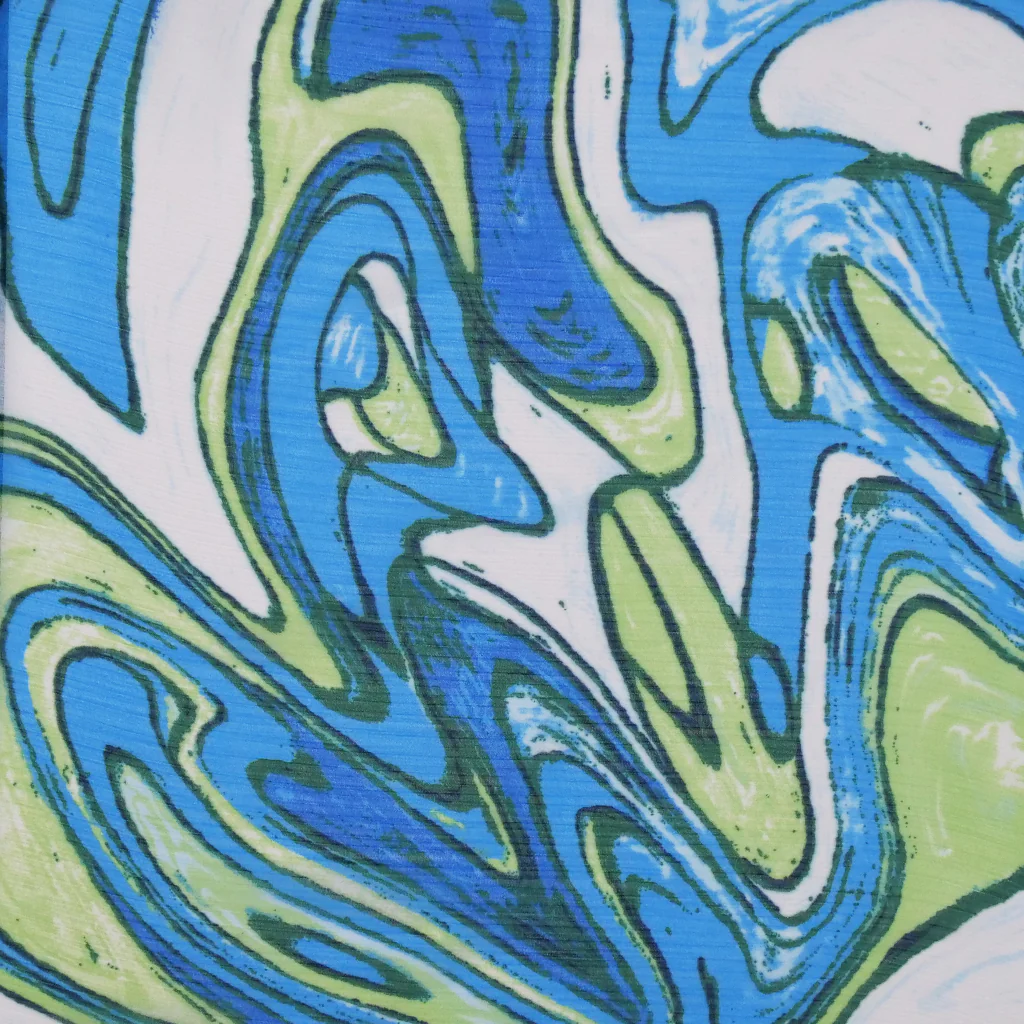 GINA YORYU CHIFFON PRINTS - WATERCOLOUR SWIRL - Image 3