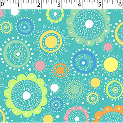 FLANNELETTE PRINTS - CIRCLE FLOWER - Image 3