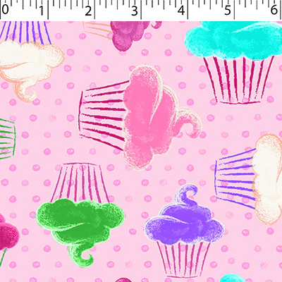 FLANNELETTE PRINTS - CUPCAKE DOTS - Image 3