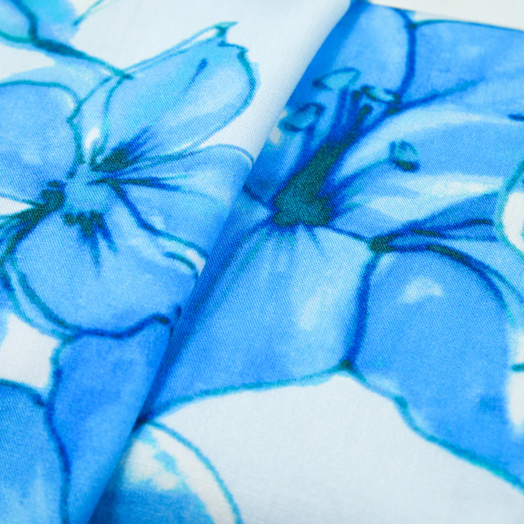 DEIRDRE RAYON POPLIN PRINTS - HIBISCUS - Image 2