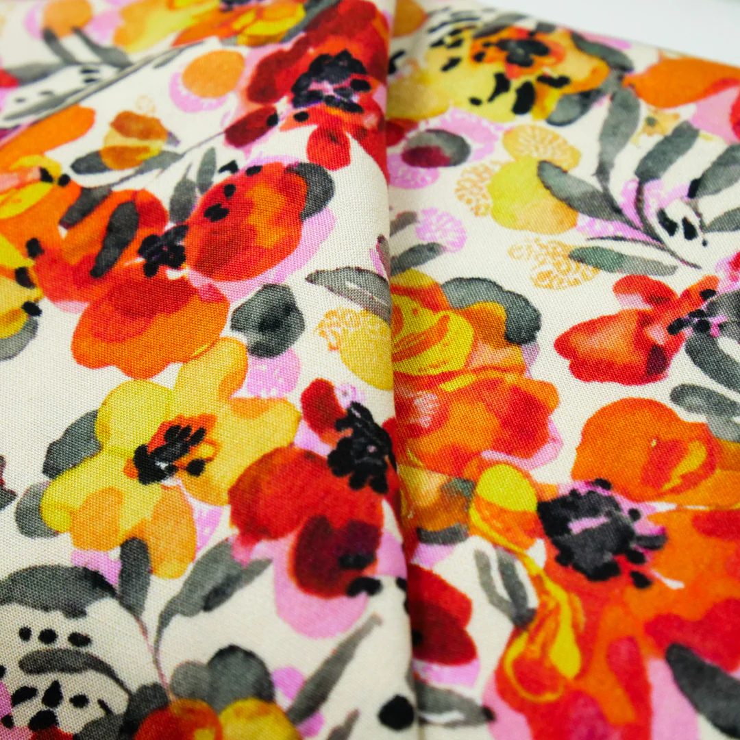 DEIRDRE RAYON POPLIN PRINTS - TROPICAL FLORAL - Image 2