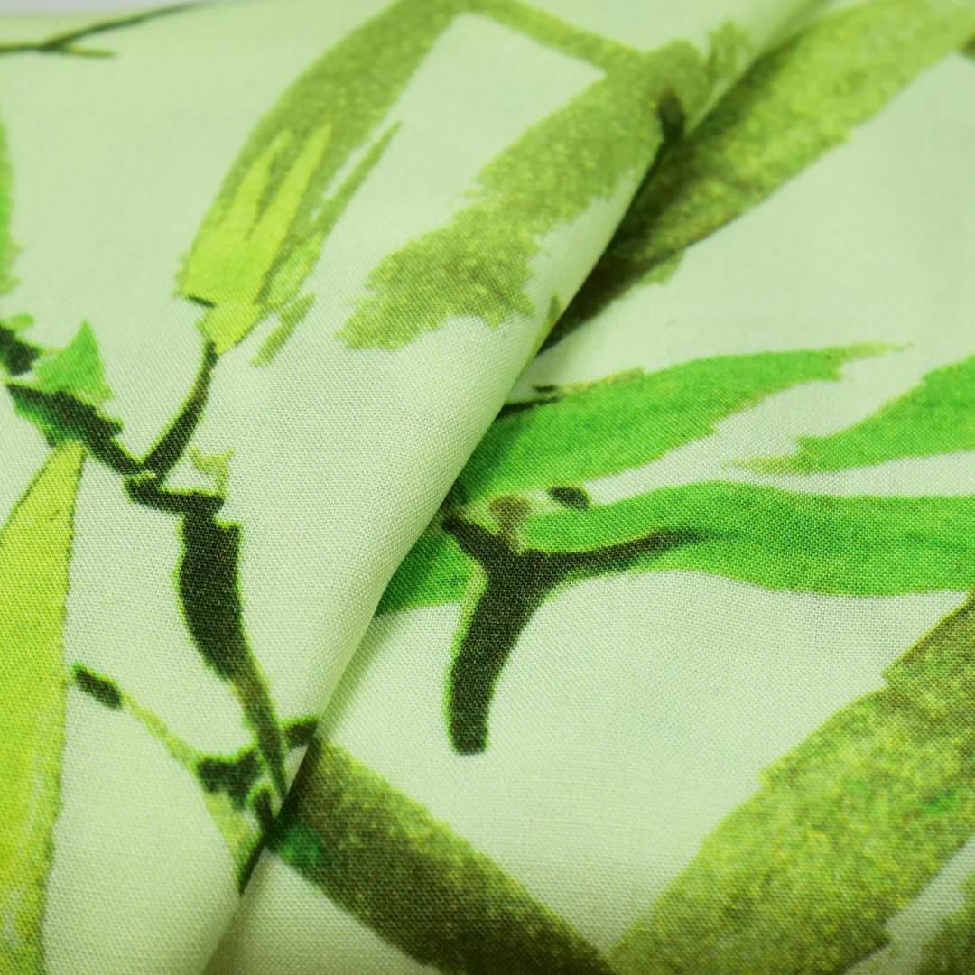 DEIRDRE RAYON POPLIN PRINTS - TROPICAL LEAVES - Image 2