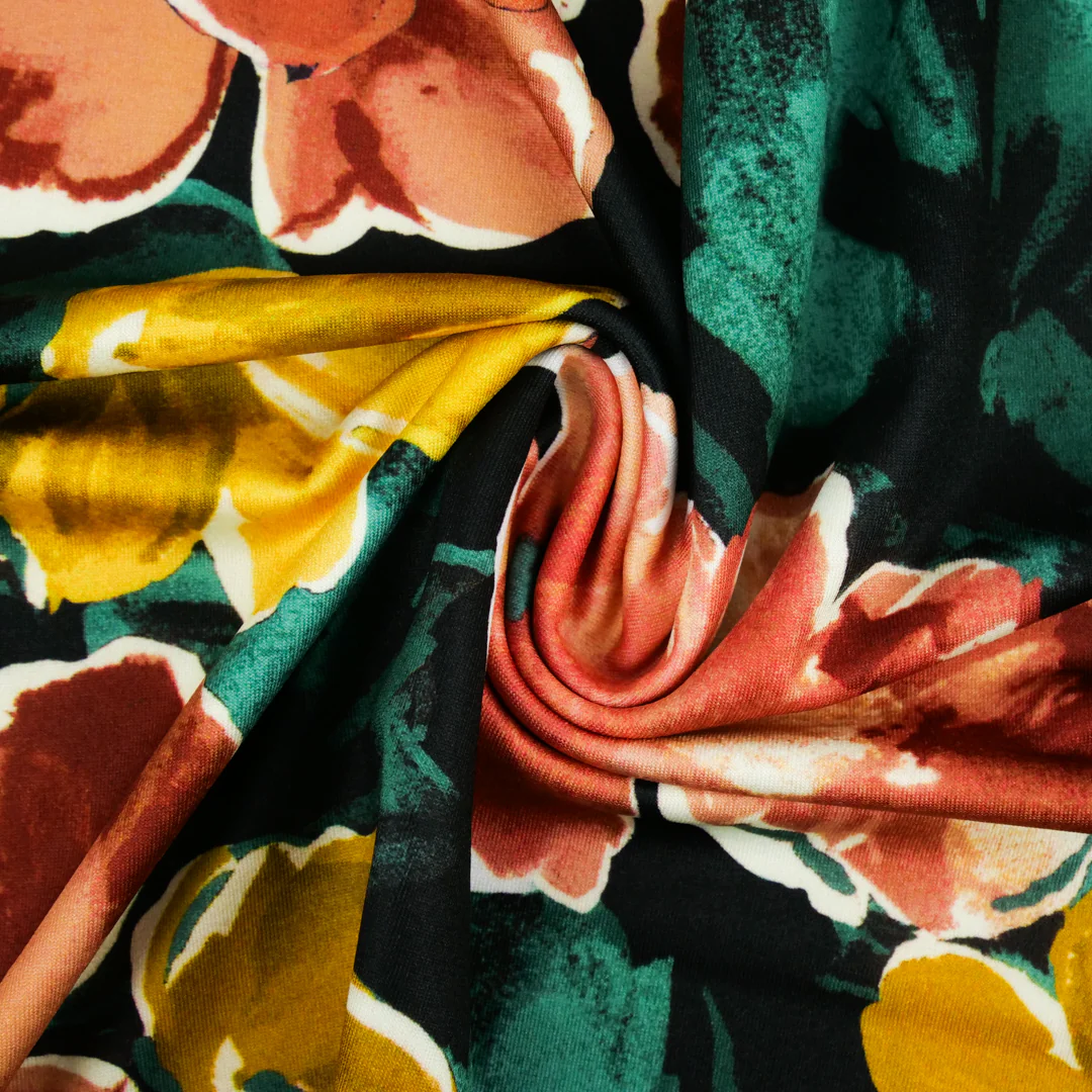 DELPHINE - KNIT PRINTS - ABSTRACT FLORAL - Image 3
