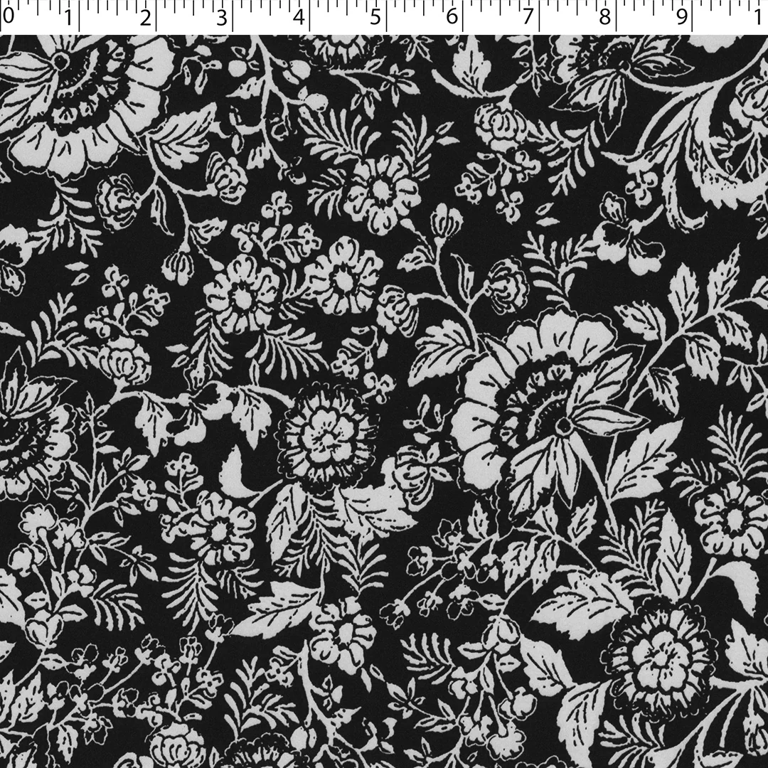 DELPHINE - KNIT PRINTS - MONOTONE FLORAL