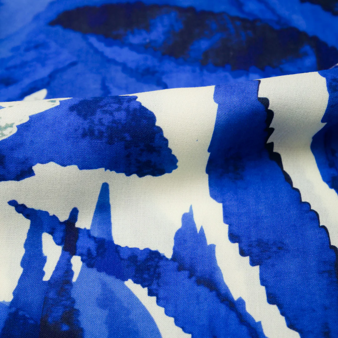 DESIREE - RAYON VOILE PRINTS - ABSTRACT LEAVES - Image 2