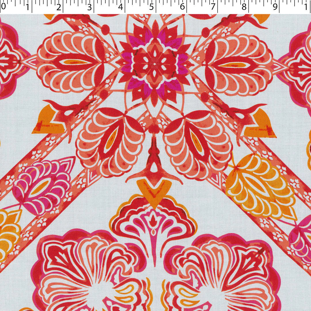 DESIREE - RAYON VOILE PRINTS - TRIBAL BORDER