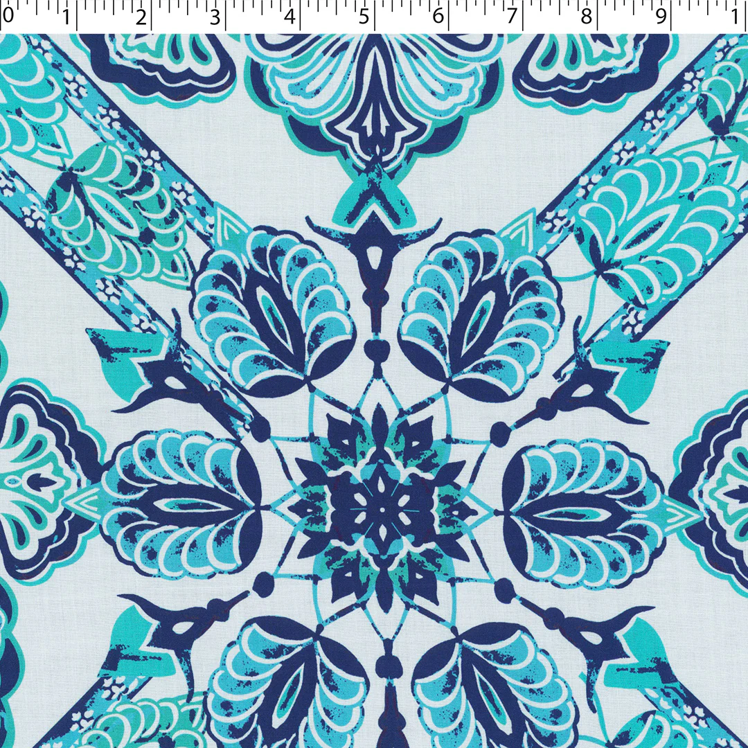 DESIREE - RAYON VOILE PRINTS - TRIBAL BORDER