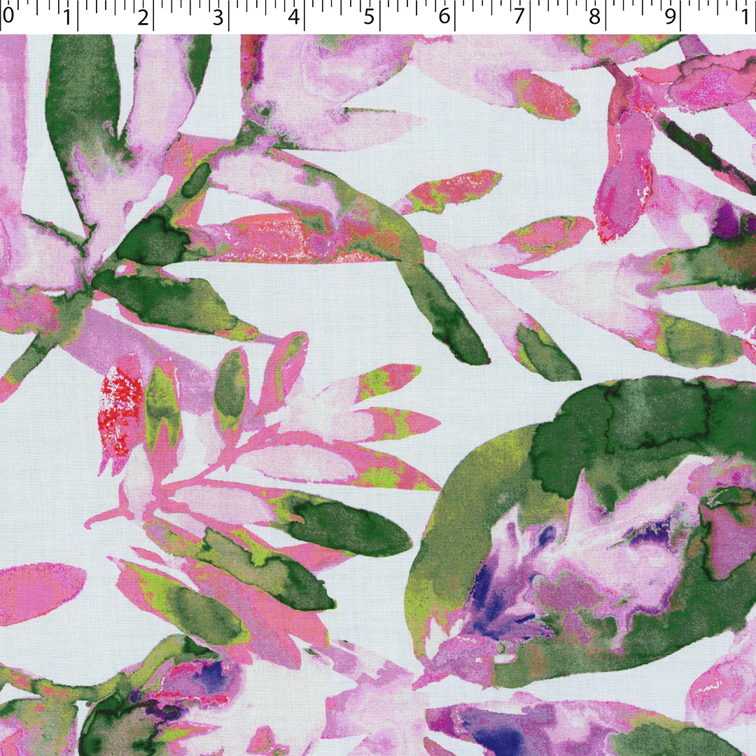 DESIREE - RAYON VOILE PRINTS - TROPICAL LEAVES