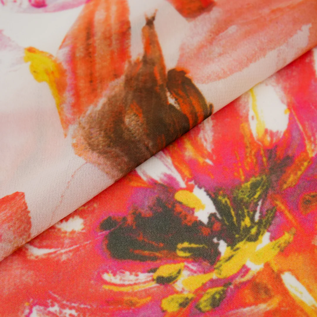 ELEGANZA - CHIFFON PRINTS - WATERCOLOUR FLORAL - Image 2