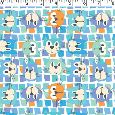 FLANNELETTE PRINTS - CAT BLOCK - Image 2