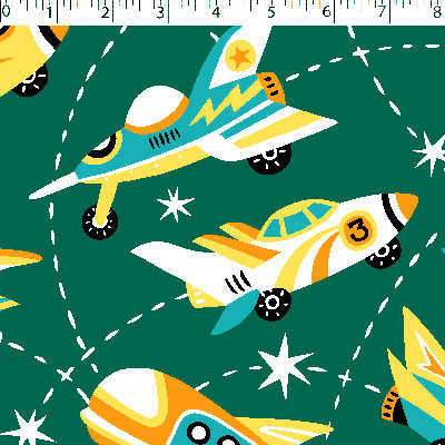 FLANNELETTE PRINTS - BLAST OFF - Image 2