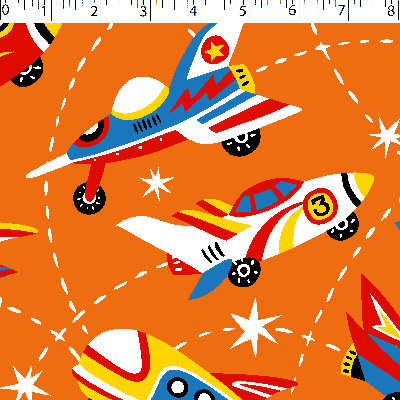 FLANNELETTE PRINTS - BLAST OFF - Image 3