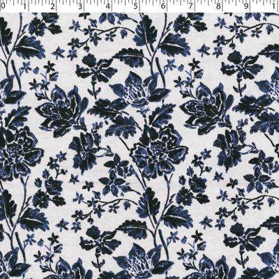 FLANNELETTE PRINTS -FLORAL STAMP