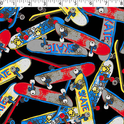FLANNELETTE PRINTS - SKATEBOARDS - Image 3