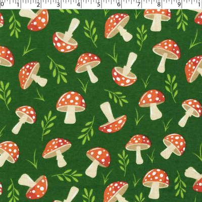 FLANNELETTE PRINTS -TOADSTOOL