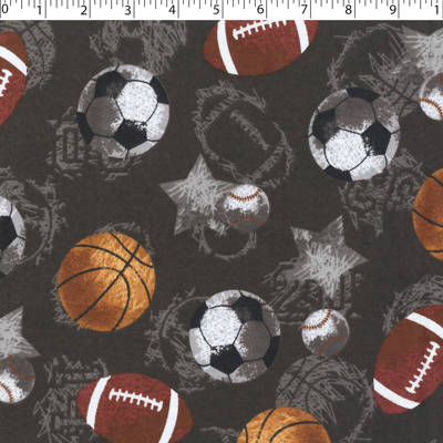 FLANNELETTE PRINTS -PLAY BALL - Image 2