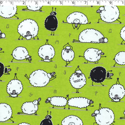 FLANNELETTE PRINTS -YOGA SHEEP - Image 3