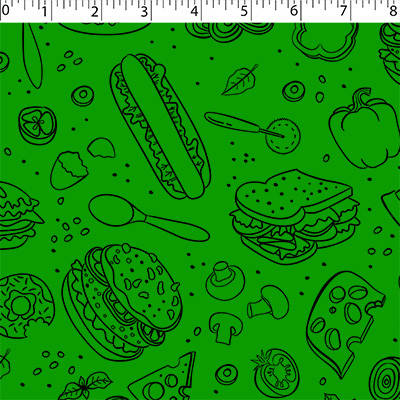 FLANNELETTE PRINTS - FAST FOOD - Image 2