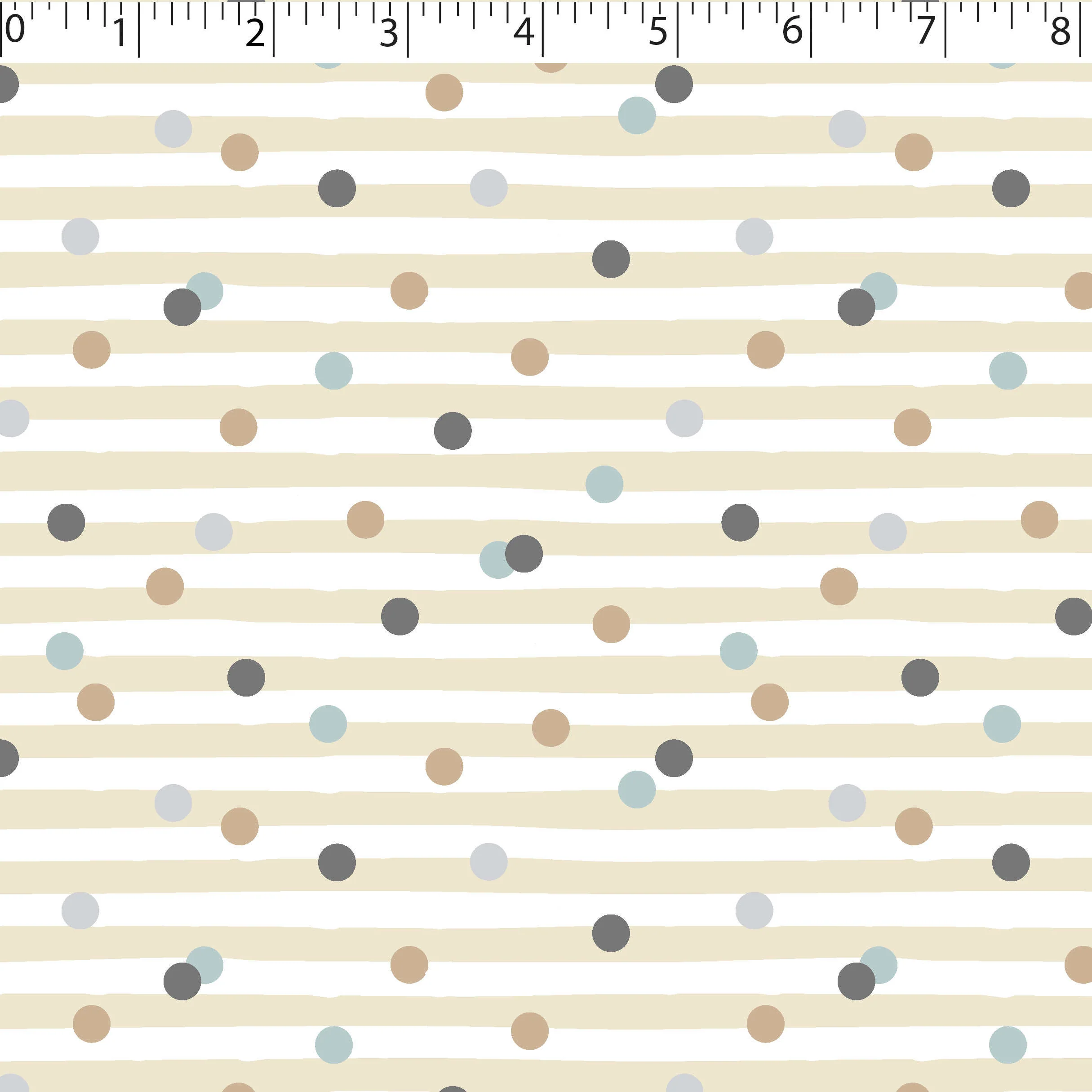 FLANNELETTE PRINTS - DOTTED STRIPE - Image 4
