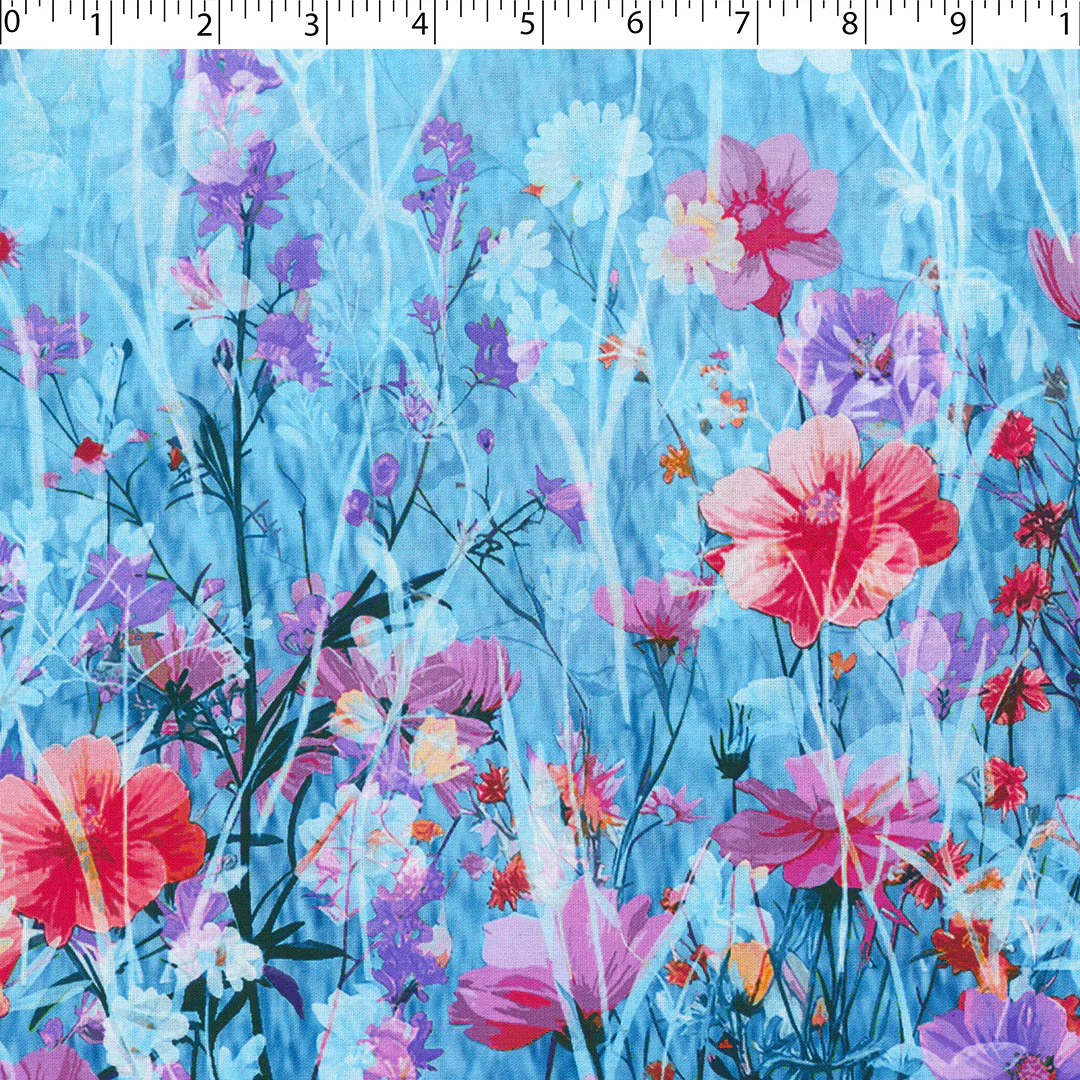 FLORAL FIELDS - 002 BLUE
