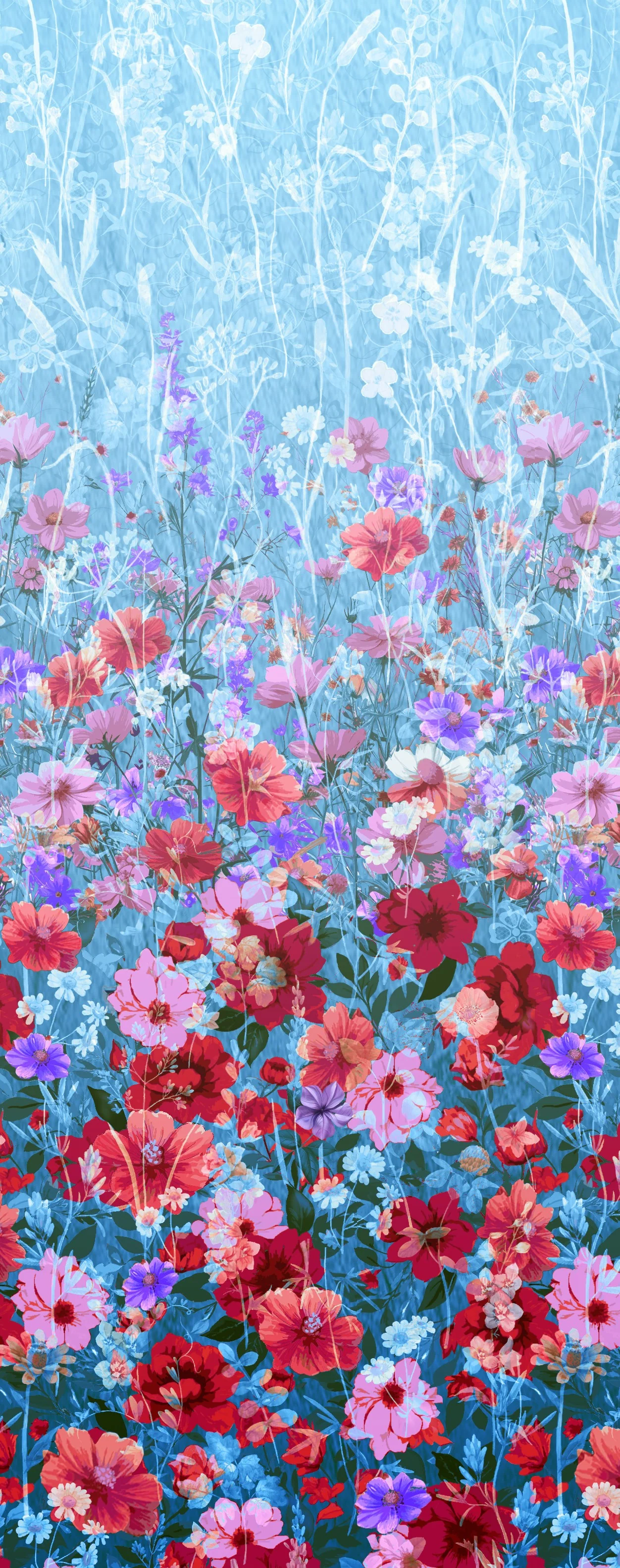 FLORAL FIELDS - 002 BLUE - Image 2
