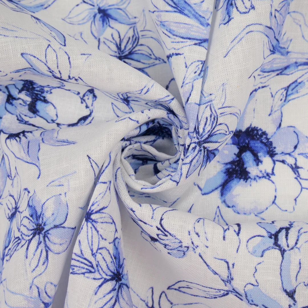 GALWAY - LINEN PRINTS - FLORAL BORDER - Image 3