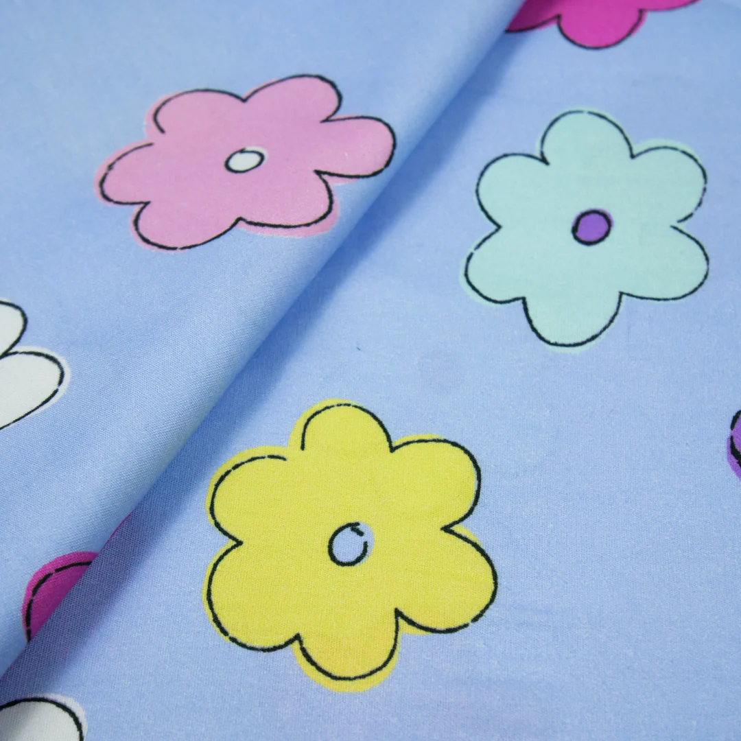 JUSTIN AND JUSTINE - COTTON POPLIN PRINTS - FLAT SPACED FLORAL - Image 2