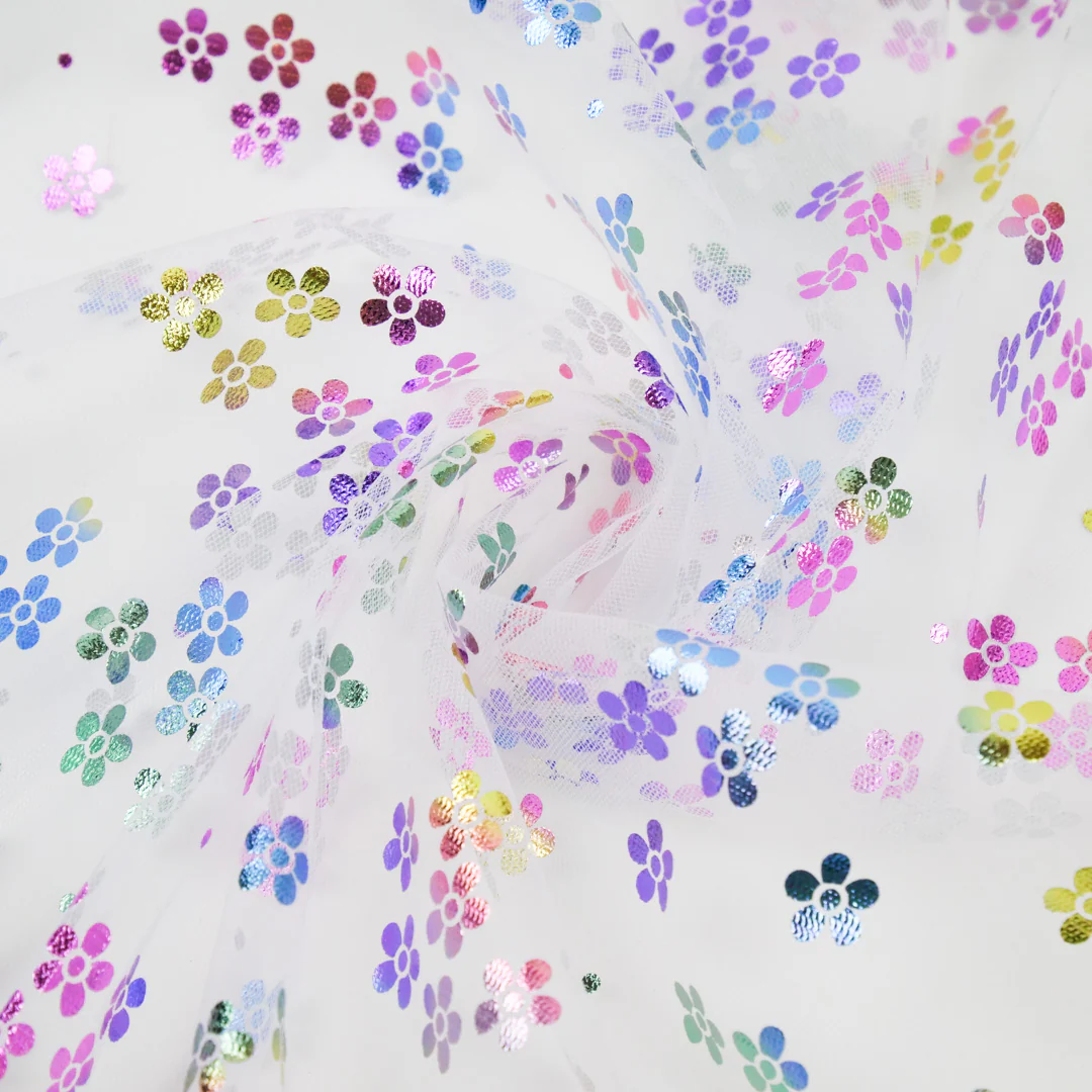 JUSTIN AND JUSTINE - RAINBOW FLOWER TULLE - Image 2
