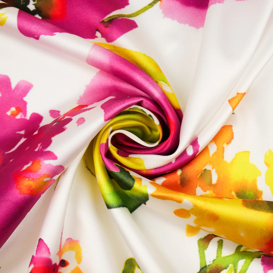 LAST DANCE COLLECTION - SATIN PRINTS - WATERCOLOUR FLORAL - Image 3
