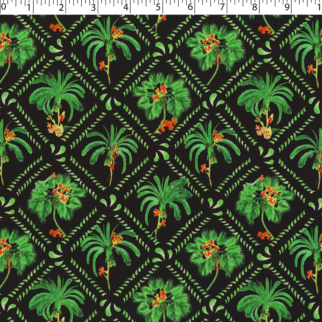 MANSFIELD COLLECTION-COTTON POPLIN PRINTS-PALM TREES