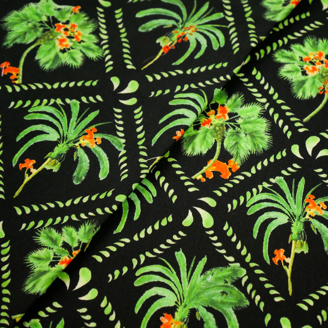 MANSFIELD COLLECTION-COTTON POPLIN PRINTS-PALM TREES - Image 2