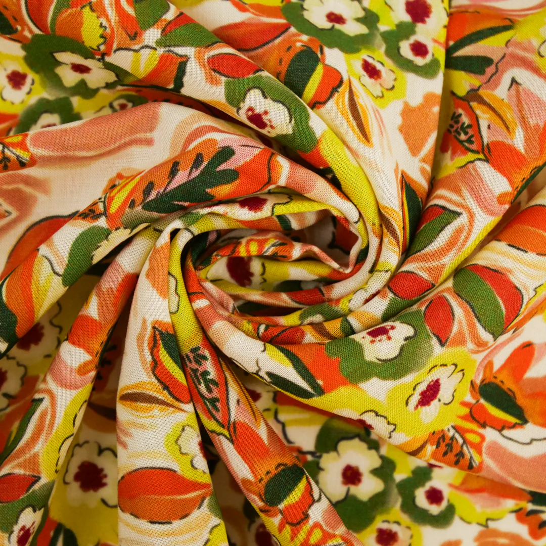 MARLOWE-RAYON VOILE PRINTS-FLORAL BOUQUET - Image 2