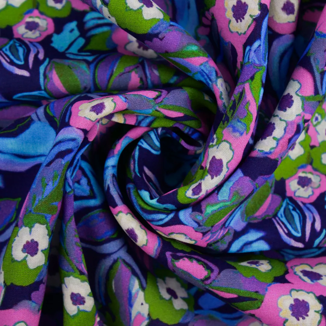 MARLOWE-RAYON VOILE PRINTS-FLORAL BOUQUET - Image 2