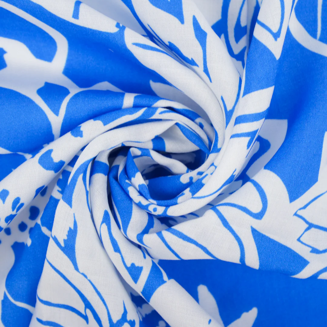 MARLOWE-RAYON VOILE PRINTS-MONOTONE FLORAL - Image 2