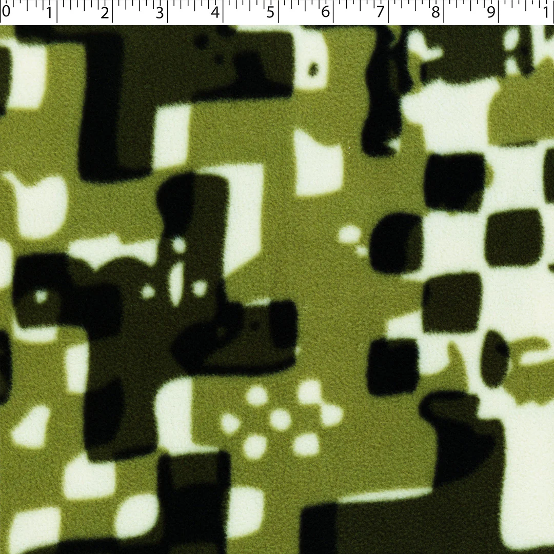 MOUNTAIN FLEECE PRINTS - ABSTRACT HOUNDSTOOTH