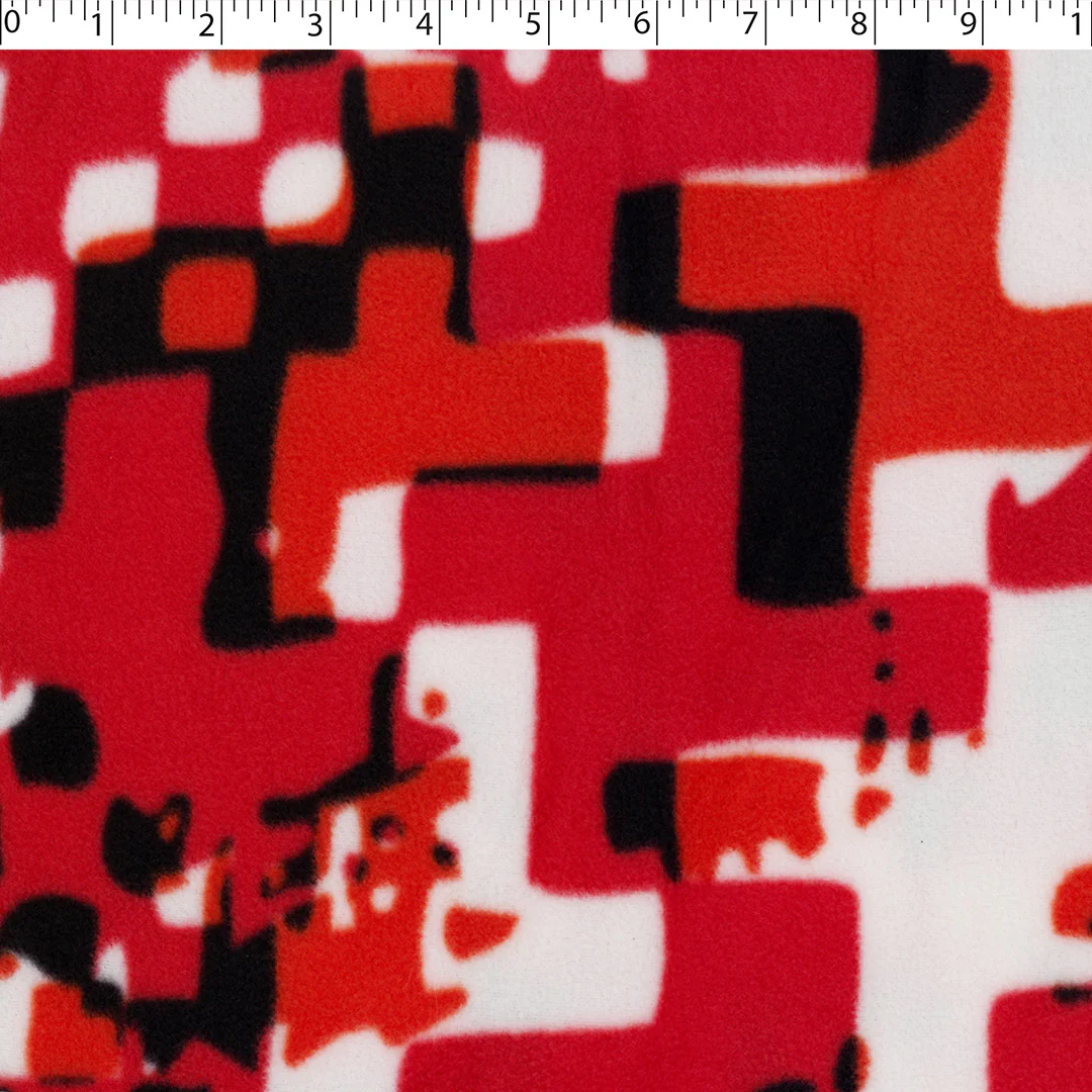 MOUNTAIN FLEECE PRINTS - ABSTRACT HOUNDSTOOTH - Image 2