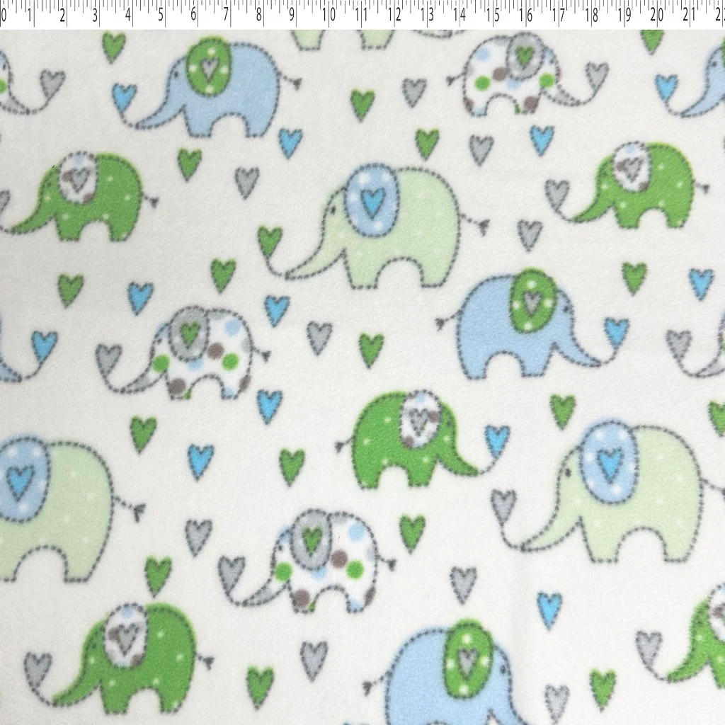 MOUNTAIN FLEECE PRINTS BABY - CUTE ELEPHANTS - Image 3