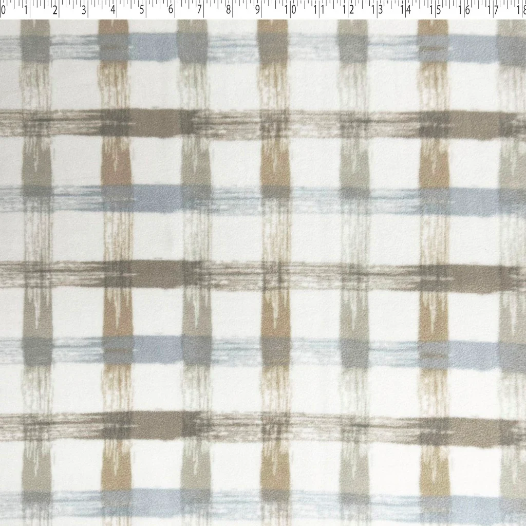 MOUNTAIN FLEECE PRINTS BABY - PAINT BRUSH PLAID - Image 3