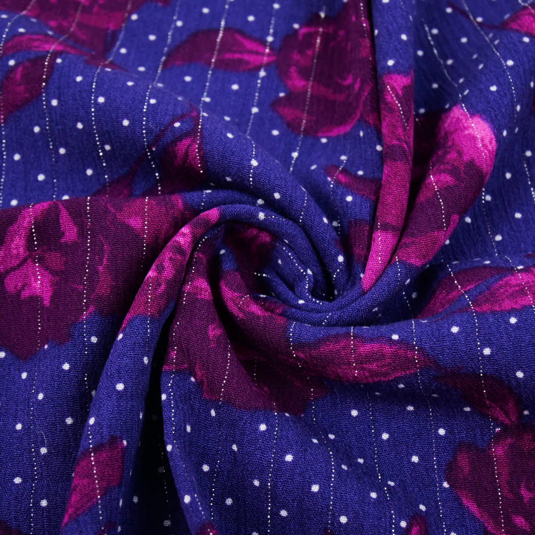 PANDORA - METALLIC CRINKLE STRIPE - ROSES - Image 3